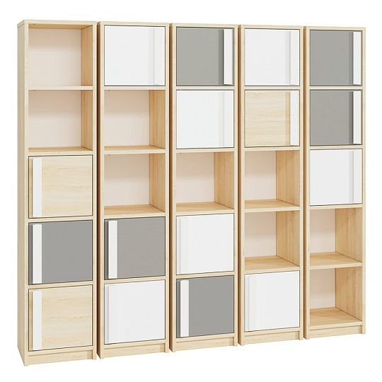 DIVO 0601 regál úzký, buk fjord