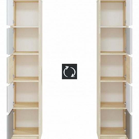 DIVO 0601 regál úzký, buk fjord