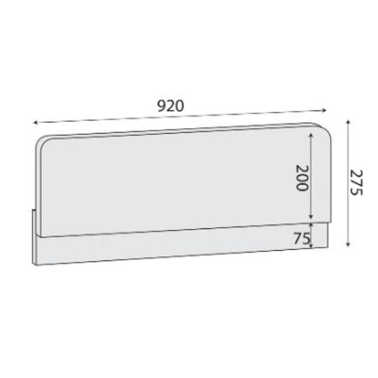 DIVO 01-005 zábrana k posteli 1702, buk fjord