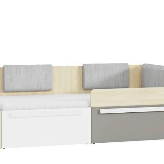 DIVO 05-001 čalouněné čelo k posteli 1702, šedá