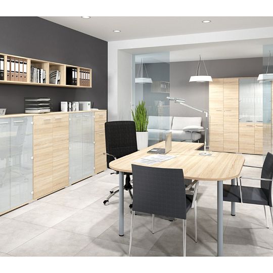 OLIER 04 regál, dub sonoma