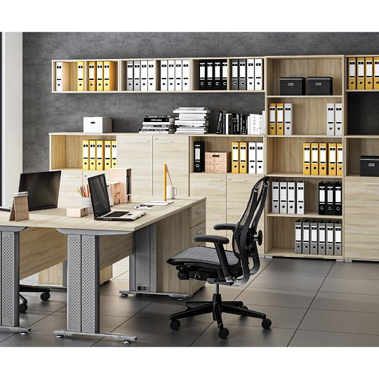 OLIER 16 psací stůl, dub sonoma