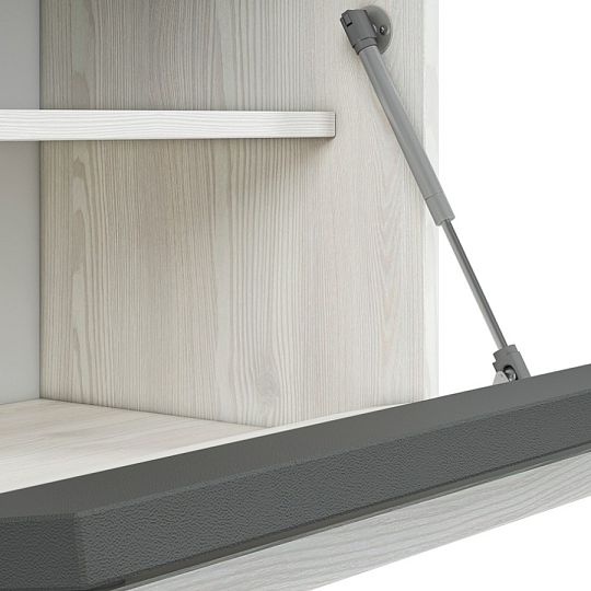 HATTERIA 02 botník široký, borovice bílá/šedá