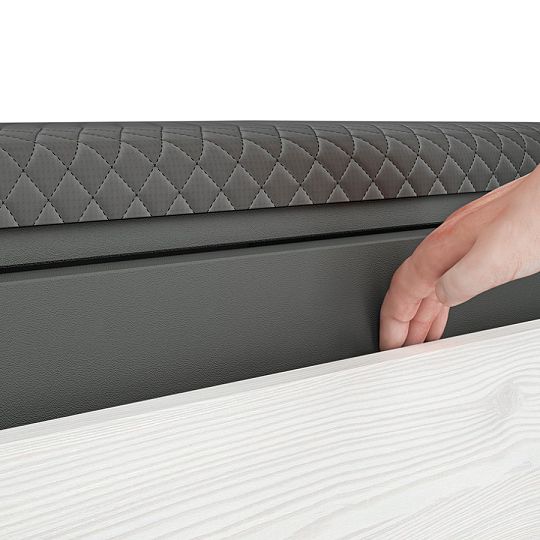 HATTERIA 02 botník široký, borovice bílá/šedá