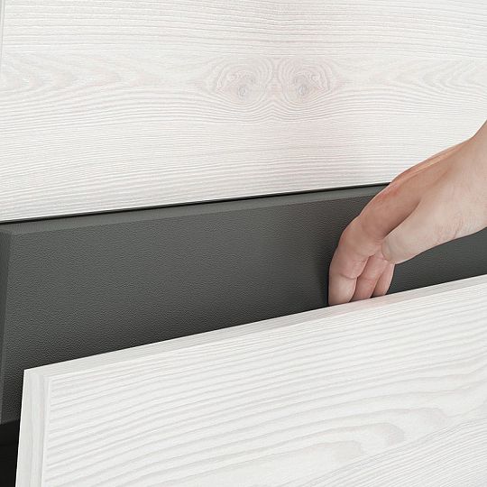 HATTERIA 04 botník, borovice bílá/šedá