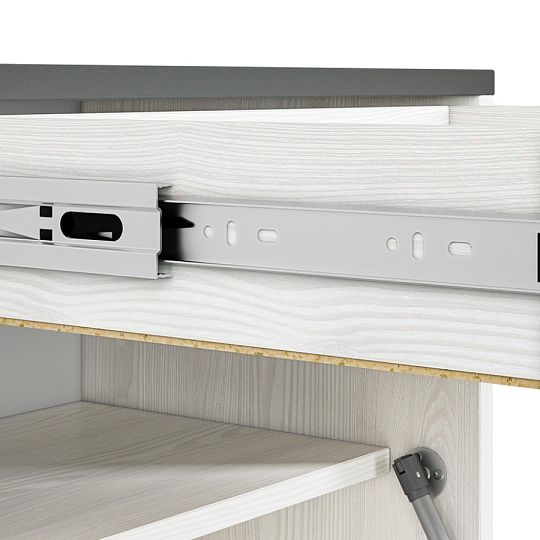 HATTERIA 04 botník, borovice bílá/šedá