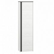 HATTERIA 06 šatní skříň, borovice bílá/šedá