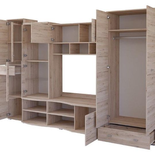 GERTI obývací stěna, dub san remo