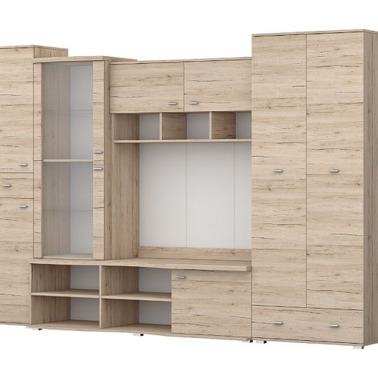 GERTI obývací stěna, dub san remo