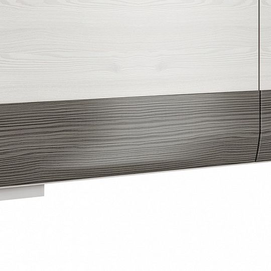 BERNIS 01 šatní skříň, borovice bílá/borovice bílá/šedá