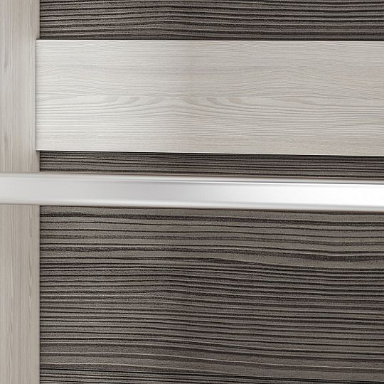 BERNIS 01 šatní skříň, borovice bílá/borovice bílá/šedá