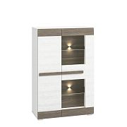 BERNIS 0501 komoda, borovice bílá/borovice bílá/šedá