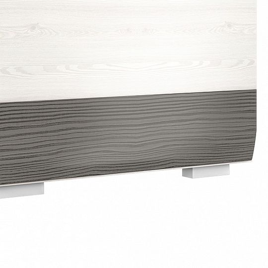 BERNIS 11 počítačový stůl, borovice bílá/borovice bílá/šedá