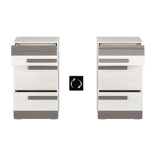 BERNIS 20N botník, borovice bílá/borovice bílá/šedá