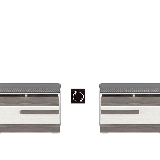 BERNIS 21N botník, borovice bílá/borovice bílá/šedá