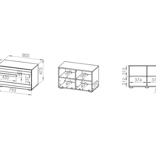 BERNIS 21N botník, borovice bílá/borovice bílá/šedá