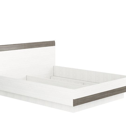 BERNIS 35 postel 160, borovice bílá/borovice bílá/šedá