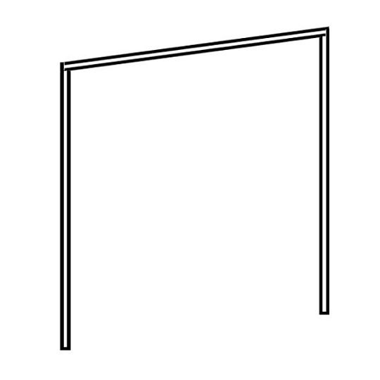 SAIGON okrasná lišta k šatní skříni 225, dub planket