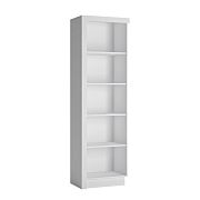 CANTUS regál pravý, bílá/bílá lesk