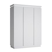 CANTUS 3D šatní skříň, bílá/bílá lesk