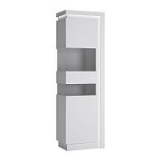 CANTUS 03L vitrína 198, bílá/bílá lesk