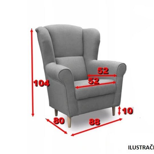 VAREZZA křeslo, tmavě šedá