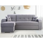 OLIVIA rohová sedací souprava, pravá, světle šedá Monolith 84