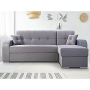 OLIVIA rohová sedací souprava, levá, světle šedá Monolith 84