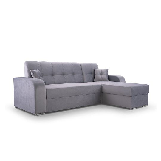 OLIVIA rohová sedací souprava, levá, světle šedá Monolith 84