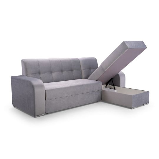 OLIVIA rohová sedací souprava, levá, světle šedá Monolith 84