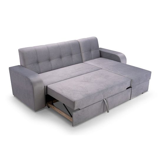 OLIVIA rohová sedací souprava, levá, světle šedá Monolith 84