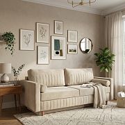 SABINA pohovka, světle béžová Cloud 03