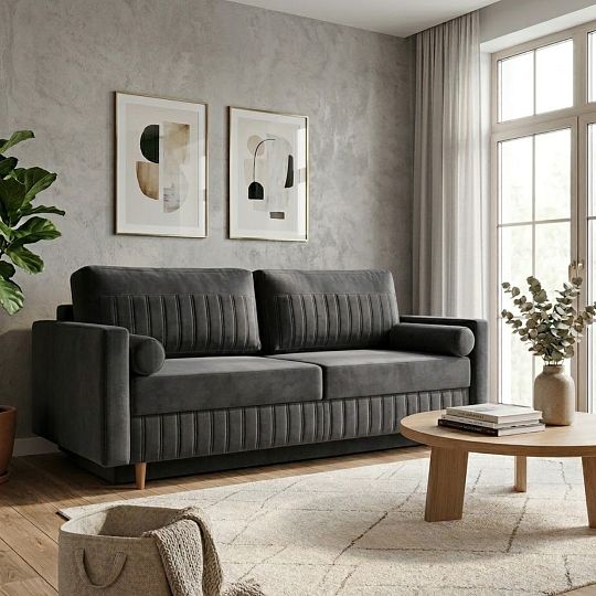 SABINA pohovka, tmavě šedá Cloud 97