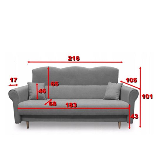 VAREZZA 1 pohovka, starorůžová