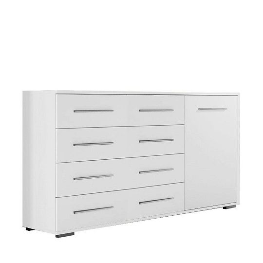 FRANCESKO MAXI komoda 4S1D, bílá