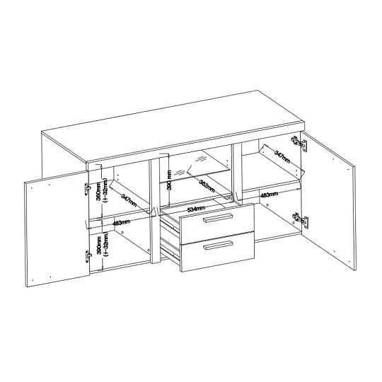 ROBBEN komoda, old style/matera