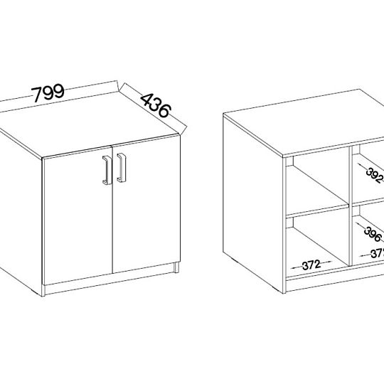 MAXIMUS 102 komoda spodní, dub artisan/šedá