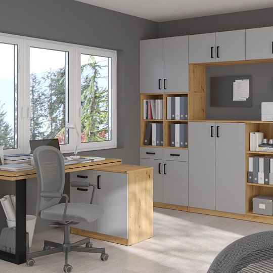 MAXIMUS 140 psací stůl vyšší, šedá