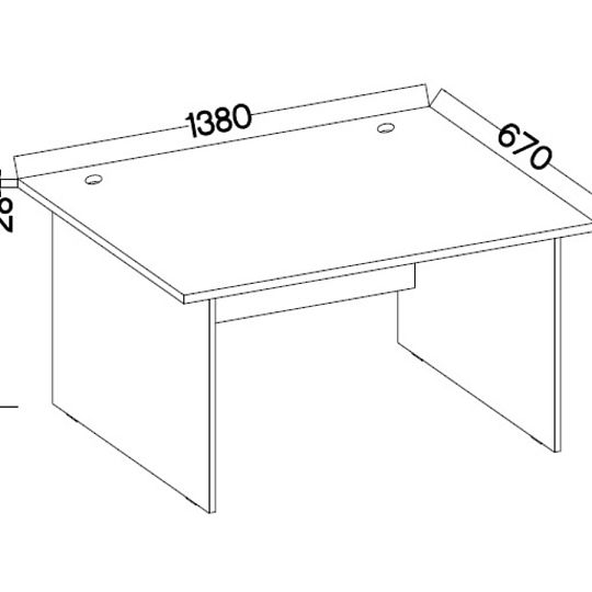 MAXIMUS 170 psací stůl, dub artisan