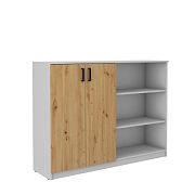 MAXIMUS 850 komoda s regálem, šedá/dub artisan