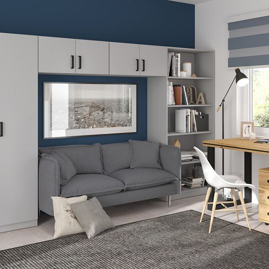 MAXIMUS 850 komoda s regálem, šedá