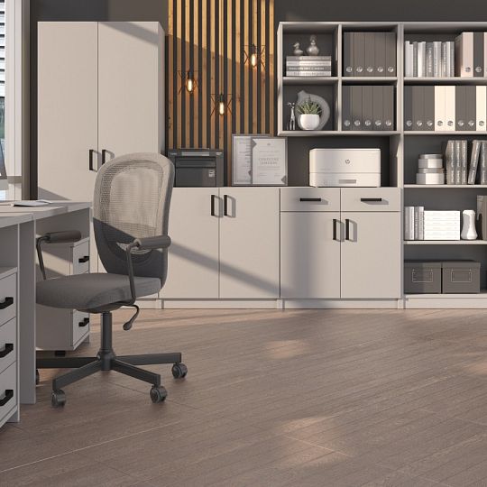 MAXIMUS 850 komoda s regálem, šedá