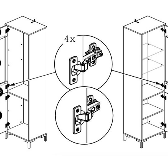 NADIA 18 vitrína, dub artisan