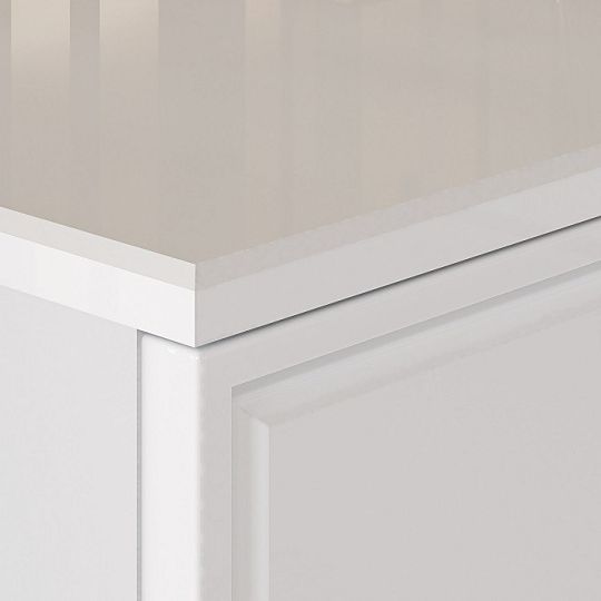 Goldie 05 Komoda 1D3S, bílá mat/bílý lesk