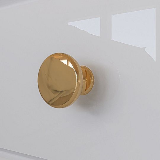 Goldie 07 Noční stolek 1S, bílá mat/bílý lesk