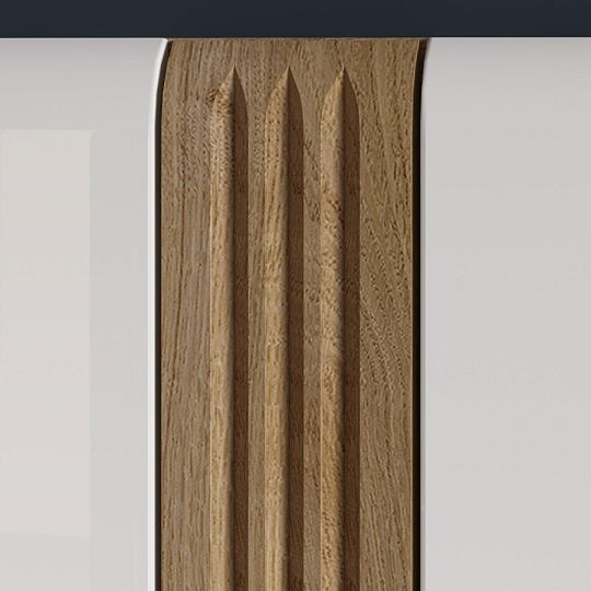 ADA 01 šatní skříň, dub castello/bílá lesk