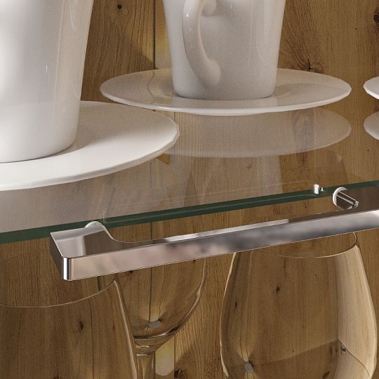 ADA 02L vitrína, levá, dub castello/bílá lesk