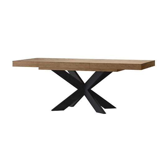 KALIMOS 39 rozkládací jídelní stůl, MASIV dub rustical olejovaný