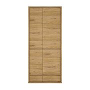 SYRAKUSA 20 šatní skříň, dub shetland/šedá