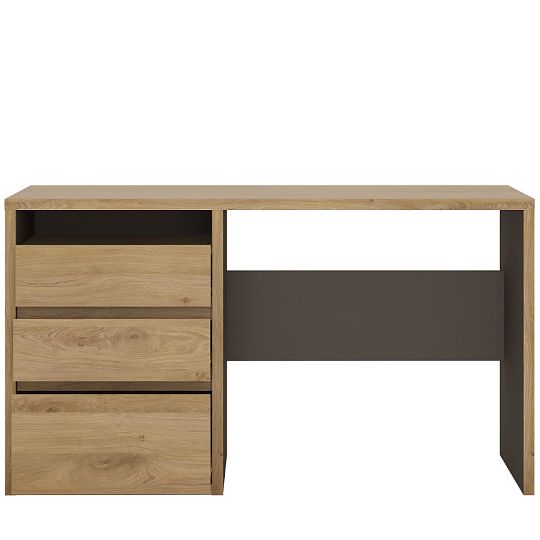 SYRAKUSA 80 psací stůl, dub shetland/šedá